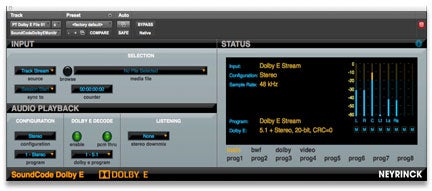 NEYRINC SoundCode for Dolby E Decoder