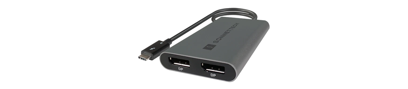 Sonnet Technologies   Thunderbolt Dual DisplayPort Adapter