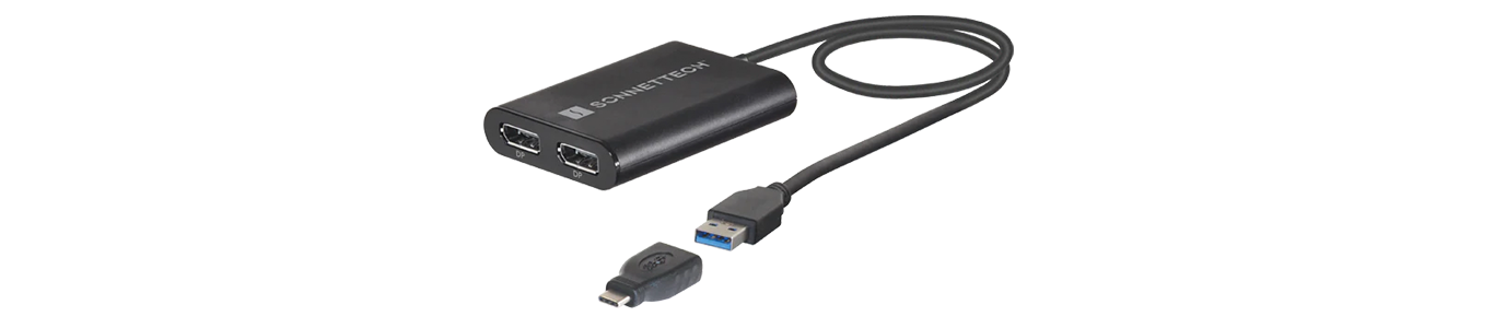 Sonnet Technologies   DisplayLink Dual DisplayPort Adapter for M1 and M2 Macs
